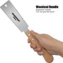 2 x Mini Hand Saw, 6 Inch Japanese Pull Saw with Double Edges 15/17 TPI Flush Cut Saw for Woodworking DIY Projects (style A)