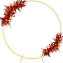 Fomcet 6.6FT Round Wedding Arch Circle Backdrop Stand Balloon Frame Gold Metal Arch for Ceremony Birthday Party Baby Shower Anniversary Bridal Graduation Background Decoration