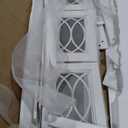 DWVO 65" Buffet Cabinet with 4 Glass Doors Storage, Sideboard Cabinet with 3 Drawers, Coffee Bar with Adjustable Shelves for Kitchen, Living Room, White