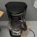 BLACK+DECKER 12-Cup Digital Coffee Maker, Programmable, Washable Basket Filter, Sneak-A-Cup, Auto Brew, Water Window, Keep Hot Plate, Black