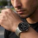 Milanese Mesh Metal Band Compatible with Google Pixel Watch 4/3 /2/1 41mm, Magnetic Stainless Steel Strap for Men Women