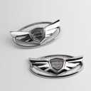 Genesis Emblem for Front and Rear 2 Pcs