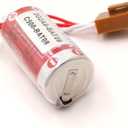 2-Pack ER17/33 PLC Batterywith Brown JAE2.5mm-4P Plug for 3G2A9-BAT08 C500-BAT08 PLC Battery (ER17/33 2/3A 3.6V 1600mAh)