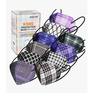 KN95 Face Masks with Design, 60 Pack Individually Wrapped, 5 layer for Adults Women Men