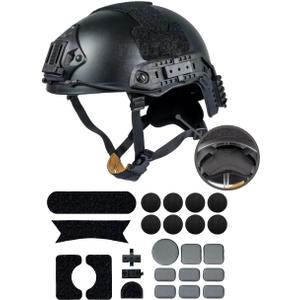 Ballistic Simple Version Fast Helmet ABS for Airsoft Helmets Tactical Helmet Paintball Outdoor Sports Hunting Shooting (Medium-Large, BK)