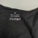 eoeoo Women's Sexy Deep V Neck Long Sleeve Double Lined Ruched Tops Slim Fitted Going Out Tshirts (Black), Small