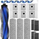 T80 Omni Replacement Parts Compatible with ECOVACS DEEBOT T80 OMNI/Yeedi M14 Plus Robot Vacuum - 21 Pcs T80 Omni Accessories Kit:1 Main Brush, 3 Roller Mops, 4 Filters, 6 Dust Bags(No for T80S OMNI)