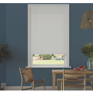 Cordless Room Darkening Mini Blinds for Indoor Windows, Cordless Mini Blinds, White,  size: 44.5"