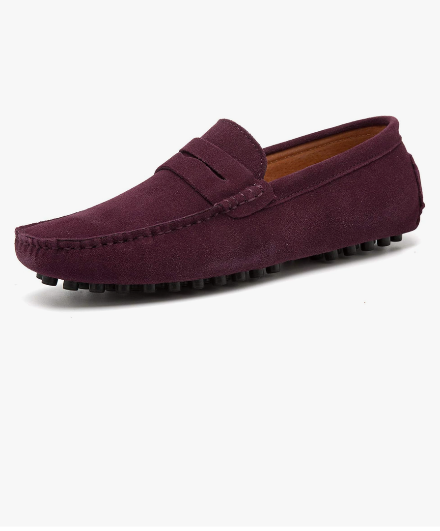 Go Tour Men's Penny Loafers Moccasin Driving Shoes Slip On Flats Boat Shoes Size 10