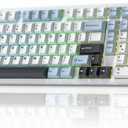 x Aula F99 Pro Wireless Mechanical Keyboard, Gasket Hot Swappable Custom Keyboard with Knob, RGB Backlit,Pre-lubed Reaper Switches PBT Keycaps BT5.0/2.4GHz/USB-C Creamy PC Gaming Keyboards - Blue