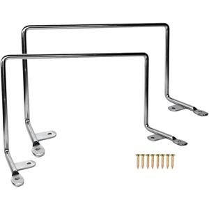 Benbuoo Mattress Retainer Bar Stopper 2PCS Chrome Non-Slip Metal Holder in Place Gripper for Mattresses Over 10 Inches Thick