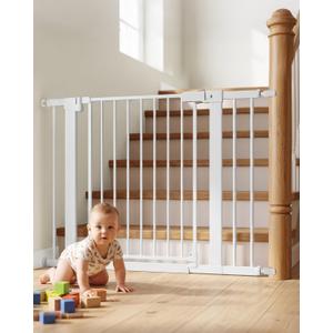 Miumoon 29.5"-40.6" Pressure Mounted Baby Gate for Stairs & Doorways