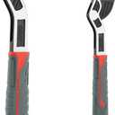 2Pcs Set of Self-locking Adjustable Wrenches, 6in and 10in Multifunctional Wrenches with an Opening Range of 7-15mm and 15-35mm, Self-adjusting Size, Suitable for Car, Bicycle, and Plumbing Repairs