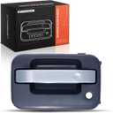 A-Premium Front Left Driver Side Exterior Door Handle with Keyhole Compatible with Ford F-150 F150 2009-2014, Textured Black Housing with Chrome Lever, Replace# CL3Z-1522405-BA, CL3Z1522405BA