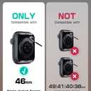 i-Blason for Apple Watch Series 11/10 46mm Case with Band Multiuse [2X Bumper Cases with Tempered Glass Protector] Heavy Duty Protection Sport Shockproof Rugged Band for Apple Watch 11 46mm, Black