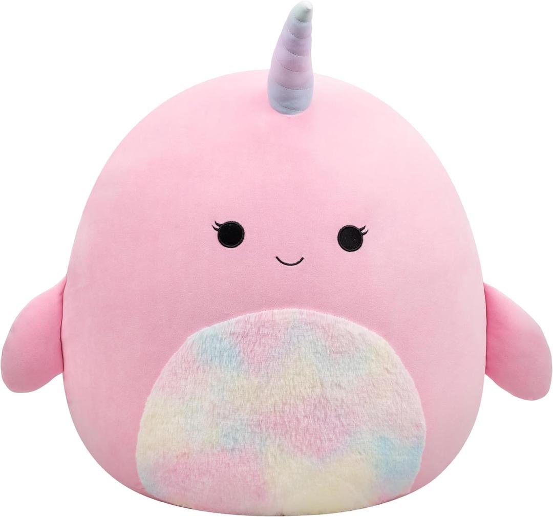 Squishmallows Original 20in Esme The Pink Narwhal Official Jazwares Plush (Jumbo)