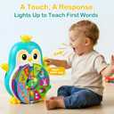 Musical Penguin Learning Toys for 1 Year Old Boy Gifts, Educational Baby Toys for 1-3 Year with 5 Themes, Sound & Light, First Word Teaching, 1st First Birthday Boy Girl Gifts for 12-18 Months
