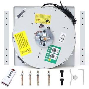 Rotating Chandelier Lift System, 110V Power Light Lift Motorized Chandelier Hoist Rotating Function & Lifting(110 lbs,20ft Lift)