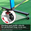 Hoverphenix Portable Pickleball Net for Driveway, 22FT Regularion Size Pickle Ball Net Set for Indoor and Outdoor Use, Weather Resistant Metal Frame