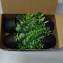 Der Rose Fake Plants 4 Packs Artificial Plants Small Faux Plants Black Bathroom Accessories for Halloween Bathroom Home Kitchen Coffee Table Office Desk Decor Indoor (Green)