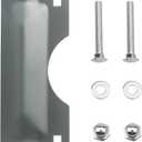 U 9500 3'' x 7'' Latch Guard Plate Cover, Door Security Strike Plate, Easy to Install, Protect Against Forced Entry (Gray) (1 Pack)
