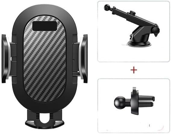 Bracket Car Phone Holder 360 Windshield Mobile Cell Support Smartphone Universal Mount Stand Fit for iPhone 12 11 7 8 Samsung Huawei (Color : One Pack Two Uses)