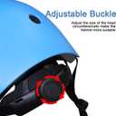 BURSUN Kids Bike Helmet Ventilation & Adjustable Toddler Helmet for Ages 2-14 Kids Boys Girls Multi-Sport Helmet for Skateboard Roller Skateing Bicycle Scooter blance Bike