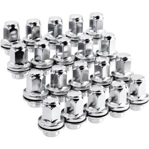 14x1.5mm OEM Style Factory Lug Nuts Set of 20, 7/8 22mm Hex Mag Washer Lug Nuts 1.80 Inch Compatible with Sequoia Landcruiser Tundra Lexus LX