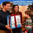 Toddler Basketball Hoop Indoor for Age 1 2 3, Adjustable Kids Basketball Hoop, Mini Basketball Hoop with 3 Balls for Outdoor Poolside, Christmas Birthday Sport Toys Gifts for Baby Boys Girls Age 1-3