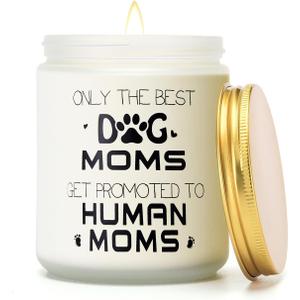 New Mom Gift  First & 1st Time Pregnancy, Postpartum Essentials  Dog Mom to Be Gift for Expecting or Pregnant Women After Birth  Lavender and Eucalyptus Scented Candle