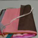 Chuangdi 12 Pieces Velvet Fabric 12 Colors Velvet Hair Scrunchies Making Kit with 1 m Elastic Bands Tie Ropes for Women DIY Hair Supplies