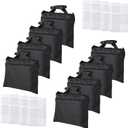Sandbags 8 Packs, Sandbag Weights for Backdrop Stand Sandbags, SandBag for Weight, Weight Bags with Zipper and Buckle Straps for Support Heavy Duty Light Stand