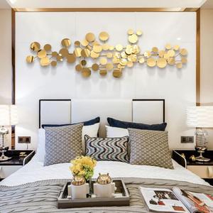 YUDACHU Modern Metal Wall Art for Living Room & Bedroom | 3D Geometric Sculpture 5920 | Gold Luxury Wall Decor Accent, Indoor Use, Hanging Kit Included