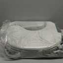 My Brest Friend Super Deluxe Nursing Pillow - Enhanced Comfort & Ergonomic Breastfeeding Pillow for Ultimate Support For Mom & Baby - Adjustable and with Handy Side Pocket, Platinum