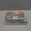 FEIALNDUO Wicker Shelf Baskets with Lid,Seagrass Storage Basket Bins Rectangular Handwoven Basket Boxes for Shelves Desktop Home Organizer (Coffee, Small)