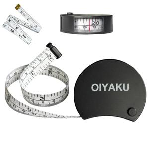 Tape Measure Body Measuring Tape Window Reading Retractable Soft Dual-Scale Tape with Lock Button for Weight Loss Muscle Building Sewing Tailor pet & Medical Measurements 60inch Fashion Tape (black)