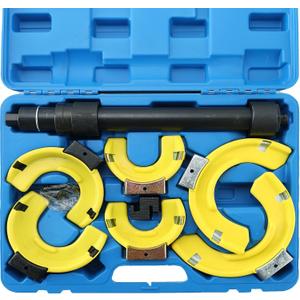 Interchangeable Fork Strut Macpherson Spring Compressor Kit Universal Coil Extractor Tool Set