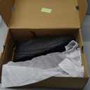 NINGO Non Slip Work Shoes for Men, Waterproof and Oil Slip Resistant Shoes, Comfortable Slip On Design, Lightweight and Breathable, Black Wide Toe Box Food Service Sneakers for Kitchen, Restaurant 11