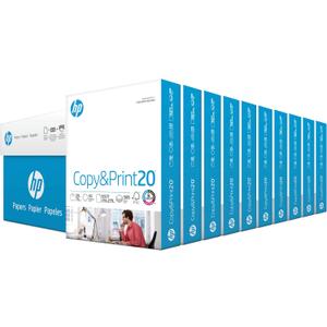 HP Printer Paper | 8.5 x 11 Paper | Copy &Print 20 lb | 10 Ream Case - 5,000 Sheets | 92 Bright | FSC Certified | 200060C