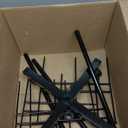 QWORK 3-Tier Rotating Metal Jewelry Display Stand  Adjustable Tabletop Holder for Necklaces, Earrings & Key Rings (1 Pack, Black)