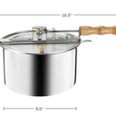 Great Northern Popcorn Stovetop Popcorn Maker, 6-Quart Stovetop Popcorn Maker
