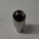TYFYB 2.5"Inlet 3.5"Outlet Tip T304 Stainless Steel Rolled Edge Duo layer Slant Cut Exhaust Tip Weld-On Type