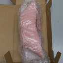 Lip Telephone, Advanced Home Telephone, Interesting Mouth Lip-Shaped Telephone, Electroplating Wire Phone Home Decoration, for Families House Phone (Pink)