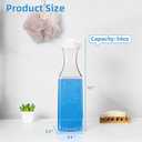 Laundry Detergent Dispenser,54oz Fabric Softener Dispenser,Plastic Liquid Laundry Detergent Container,Laundry Detergent Organizer for Laundry Room Organization with 4 Labels,3 Pack,White