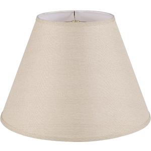 Aspen Creative 32092A Transitional Empire Shape Spider Construction Lamp Shade in Medium Brown, 9" Top x 18" Bottom x 13" Slant Height
