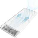 Magnetic Vent Extender for Under Furniture, Air Vent Deflector for Metal Floor Register 10" and 12" Wide, Vent Redirector with 1.5 mm Thicker Premium Material, Extends from 17"-33" 1 Pack