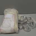 10x10ft Champagne Tulle Backdrop Curtain with Lights String for Parites, Sheer Photo Backdrop Curtains for Wedding Ceremony Bridal Shower Baby Shower Birthday Party Photo Shoot Background Decorations (2 Panels(5*10FT))