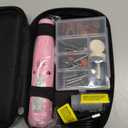 WORKPRO 3.6V Cordless Rotary Tool Kit, 70 Accessories, 6 Variable Speeds, Type-C Rechargeable, Mini Power Rotary Tool for Engraving, Sanding, Polishing and Pet Nail Grooming (Pink)