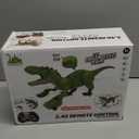 Sunrad Remote Control Dinosaur Toys for Kids 3-5 4-7 8-12 Year Old, Electronic RC Robot Dinosaur with Spray & Light & Roar, Realistic Walking T-Rex Toys Birthday Gifts for Boys Girls(Green)