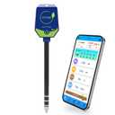 YINMIK pH Moisture Meter Smart Soil Test Kit Garden pH Meter Hygrometer pH Conductivity Meter for Hydroponic 8 in 1 Farm pH Moisture pH Moisture EC Fertility Salt Sunlight Air Humidity Temp Tester